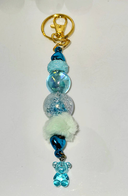 Hand-Beaded Post LITTLE BEAR BAG CHARMS
